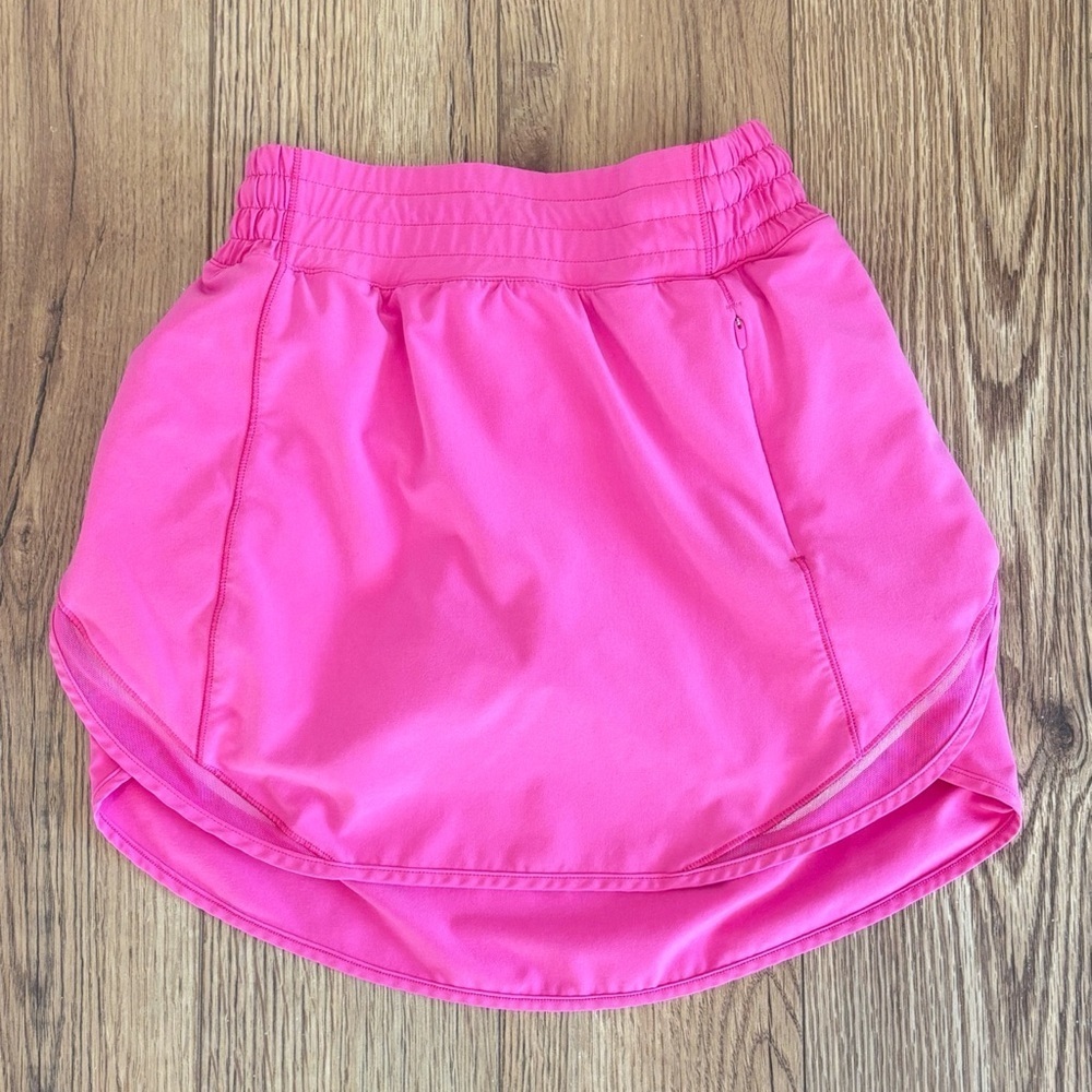 Lululemon Hotty Hot High Rise Skirt Skort In Sonic Pink Size 2 - Picture 2 of 5